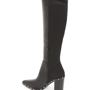 studded knee high stretch boot charles by charles david